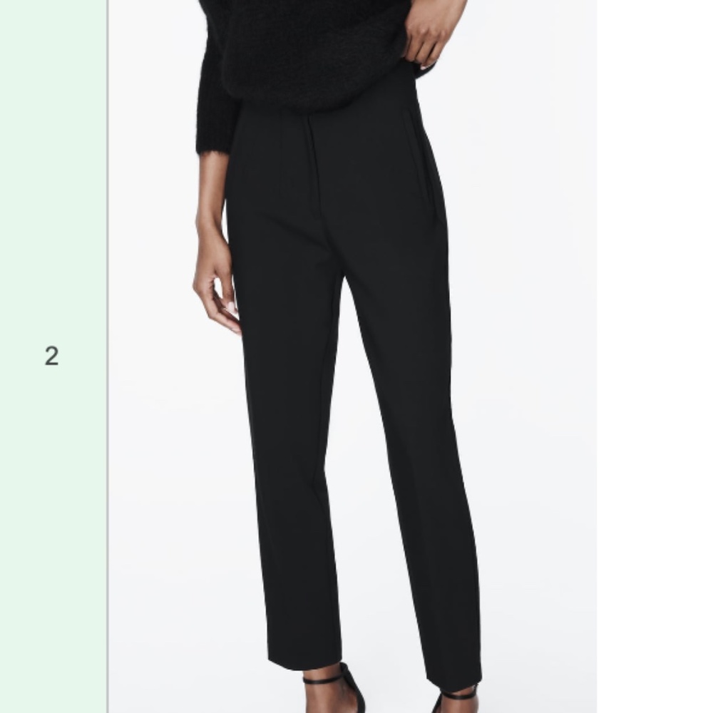 Zara Black Tailored Work Pants